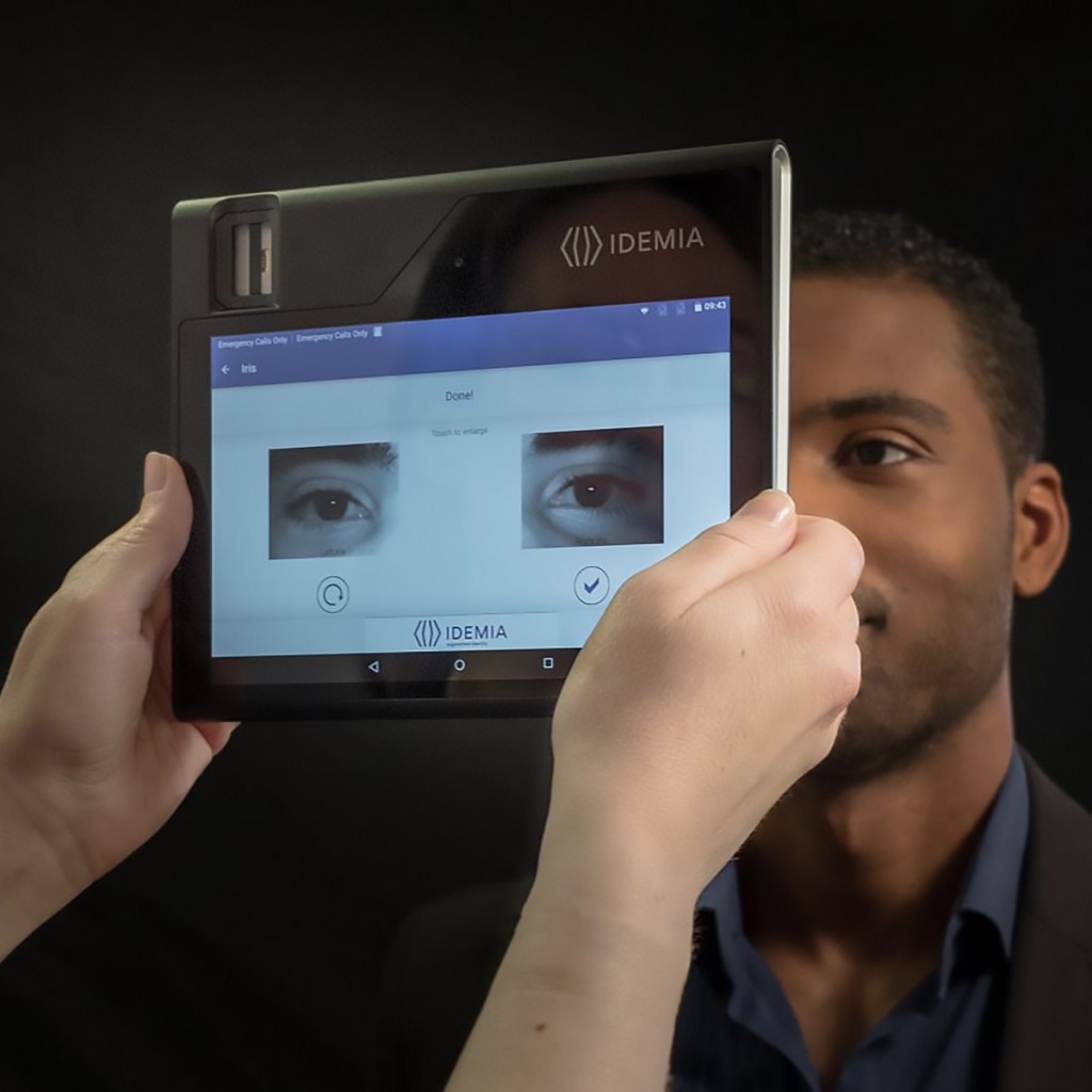 fingerprint and iris scanner